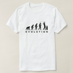 ゴルフ·エボリューション·おもしろTシャツ·ゴルファー·ユーモア Tシャツ