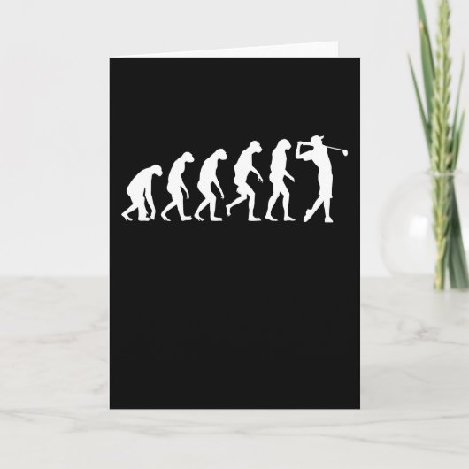 ゴルフ·エボリューション·ゴルフ服を着て男の子 カード (正面)