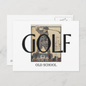 ゴルフ オールドスクール ポストカード (正面/裏面)