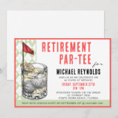 ゴルフ カクテルパーティー招待状 招待状 (正面/裏面)