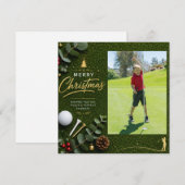 ゴルフ クリスマス オリジナル 写真入り (正面/裏面)