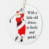 ゴルフ·クリスマス·コレクション セラミックオーナメント (左)