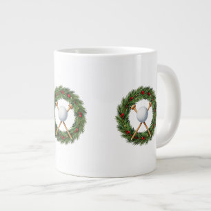 ゴルフ クリスマス コーヒーマグ ジャンボコーヒーマグカップ