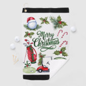 ゴルフ クリスマス テーマ ゴルフタオル (インサイチュ)