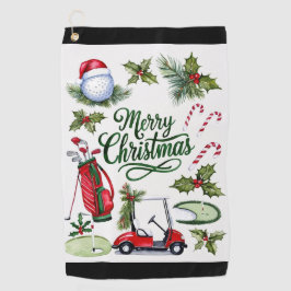 ゴルフ クリスマス テーマ ゴルフタオル