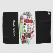 ゴルフ クリスマス テーマ ゴルフタオル (横)