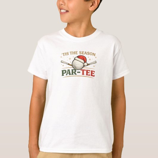 ゴルフ クリスマス テーマ Tシャツ (正面)