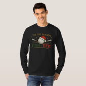 ゴルフ クリスマス テーマ Tシャツ (正面フル)