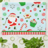 ゴルフ クリスマス ホリデー キッチンタオル (折り畳み)
