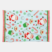 ゴルフ クリスマス ホリデー キッチンタオル (横)