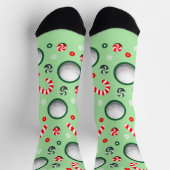 ゴルフ クリスマス ホリデー ギフト ソックス (上部)