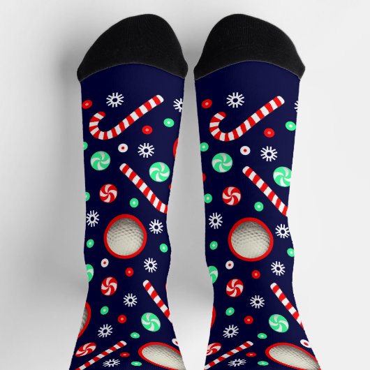 ゴルフ クリスマス ホリデー ギフト ソックス (上部)