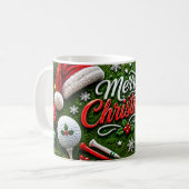 ゴルフ クリスマス マグカップ (正面左)