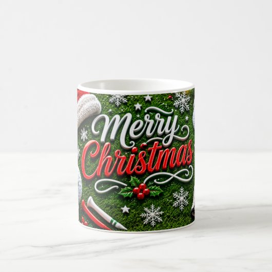 ゴルフ クリスマス マグカップ (中央)