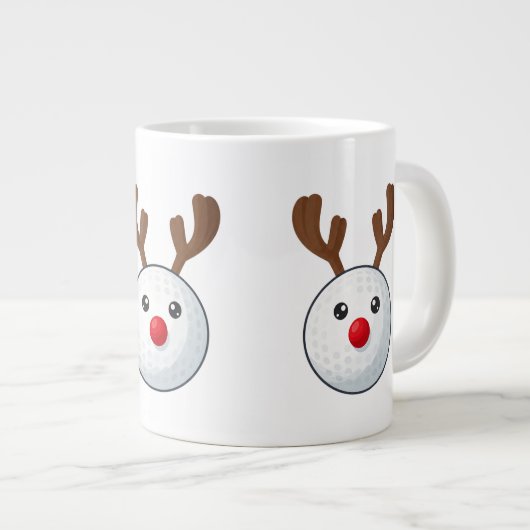 ゴルフ クリスマス マグカップ (正面右)