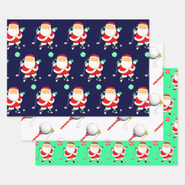 ゴルフ クリスマス ラッピングペーパー ラッピングペーパーシート