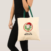 ゴルフ クリスマス May the course be with you トートバッグ (正面(商品))
