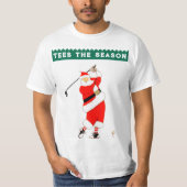 ゴルフ クリスマスTシャツ Tシャツ (正面)