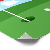 ゴルフ ゲストブック ポスター - 100の署名 (角)