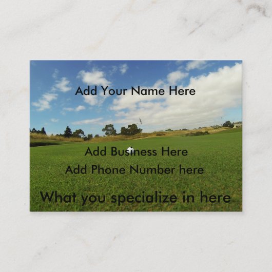 ゴルフ,ゲーム,ぽっちゃり名刺(100),パック 名刺 (正面)