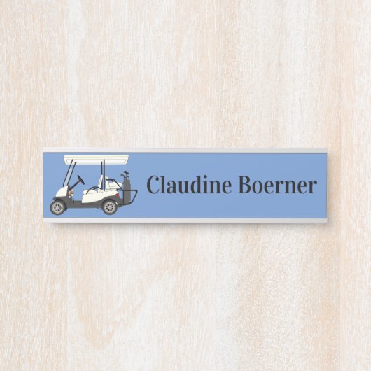 ゴルフ·ゴルファー·ネームプレート名 サインプレート (正面)