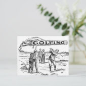 ゴルフ・ゴルフ遊ァー・ゴルフ大会ヴィンテージ ポストカード (スタンド正面)