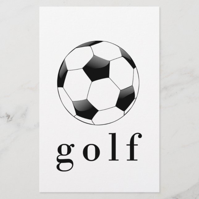 ゴルフ サッカーボール おもしろ スポーツTシャツ (正面)