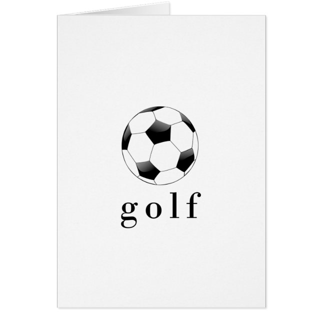 ゴルフ サッカーボール おもしろ スポーツTシャツ (正面)