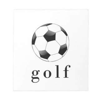 ゴルフ サッカーボール おもしろ スポーツTシャツ ノートパッド