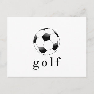 ゴルフ サッカーボール おもしろ スポーツTシャツ ポストカード
