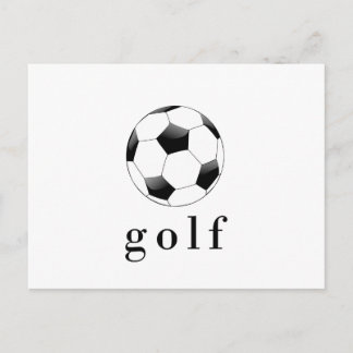 ゴルフ サッカーボール おもしろ スポーツTシャツ ポストカード