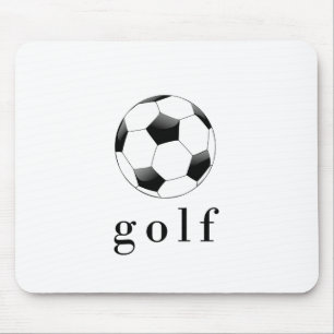 ゴルフ サッカーボール おもしろ スポーツTシャツ マウスパッド
