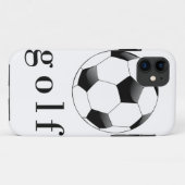 ゴルフ サッカーボール おもしろ スポーツTシャツ Case-Mate iPhoneケース (裏面(横))
