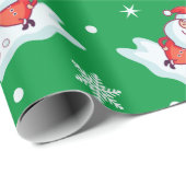 ゴルフ・サンタ ラッピングペーパー (ロールコーナー)