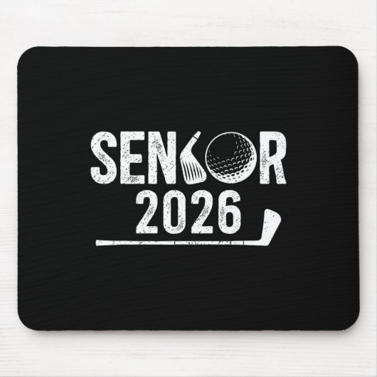 ゴルフ シニア 2026年 卒業 シニアゴルファー 202 マウスパッド (正面)