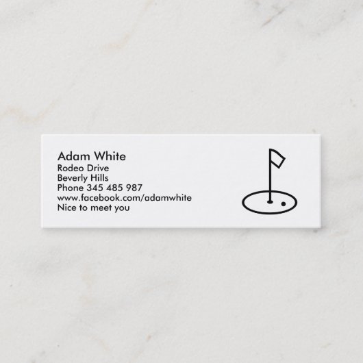 ゴルフ スキニー名刺 (正面)