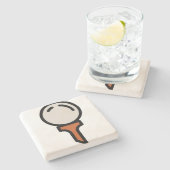 ゴルフ ストーンコースター (横)