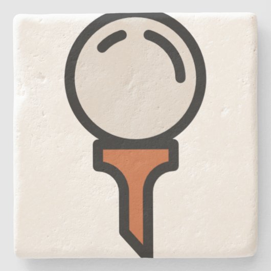 ゴルフ ストーンコースター (正面)