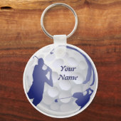 ゴルフ、スポーツ趣味 キーホルダー (正面)