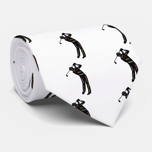 ゴルフ、スポーツ、言葉やる気を起こさせる類 ネクタイ (ロール)