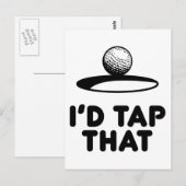 ゴルフ – タップ ポストカード (正面/裏面)