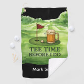 ゴルフ ティータイム 僕の結婚式の前 ゴルフ バチェラーパーティー ゴルフタオル (インサイチュ)