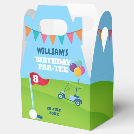 ゴルフ テーマの誕生日パーティー パーティー フェイバーボックス (オープン)