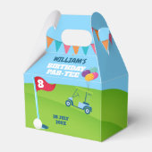 ゴルフ テーマの誕生日パーティー パーティー フェイバーボックス (正面サイド)