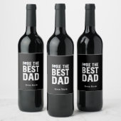 ゴルフ ハッピー父の日 Fore the Best Dad ワインラベル (ボトル)