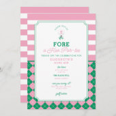 ゴルフ ハン パーティー 招待状 (正面/裏面)