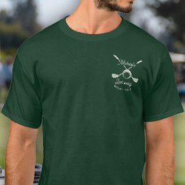 ゴルフ バチェラーパーティー ラストスイング ビフォアザリング Tシャツ