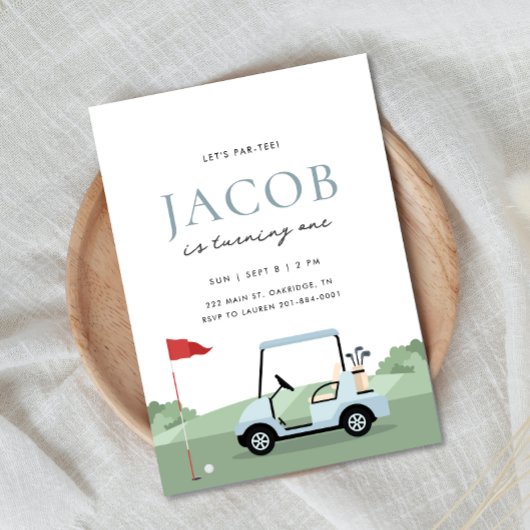 ゴルフ バースデー パーティー招待状 招待状