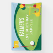 ゴルフ バースデー パーティー 大型 バナー 看板 横断幕 (縦)