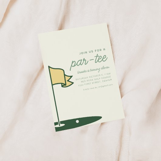 ゴルフ バーティー 誕生日パーティーの招待状 招待状